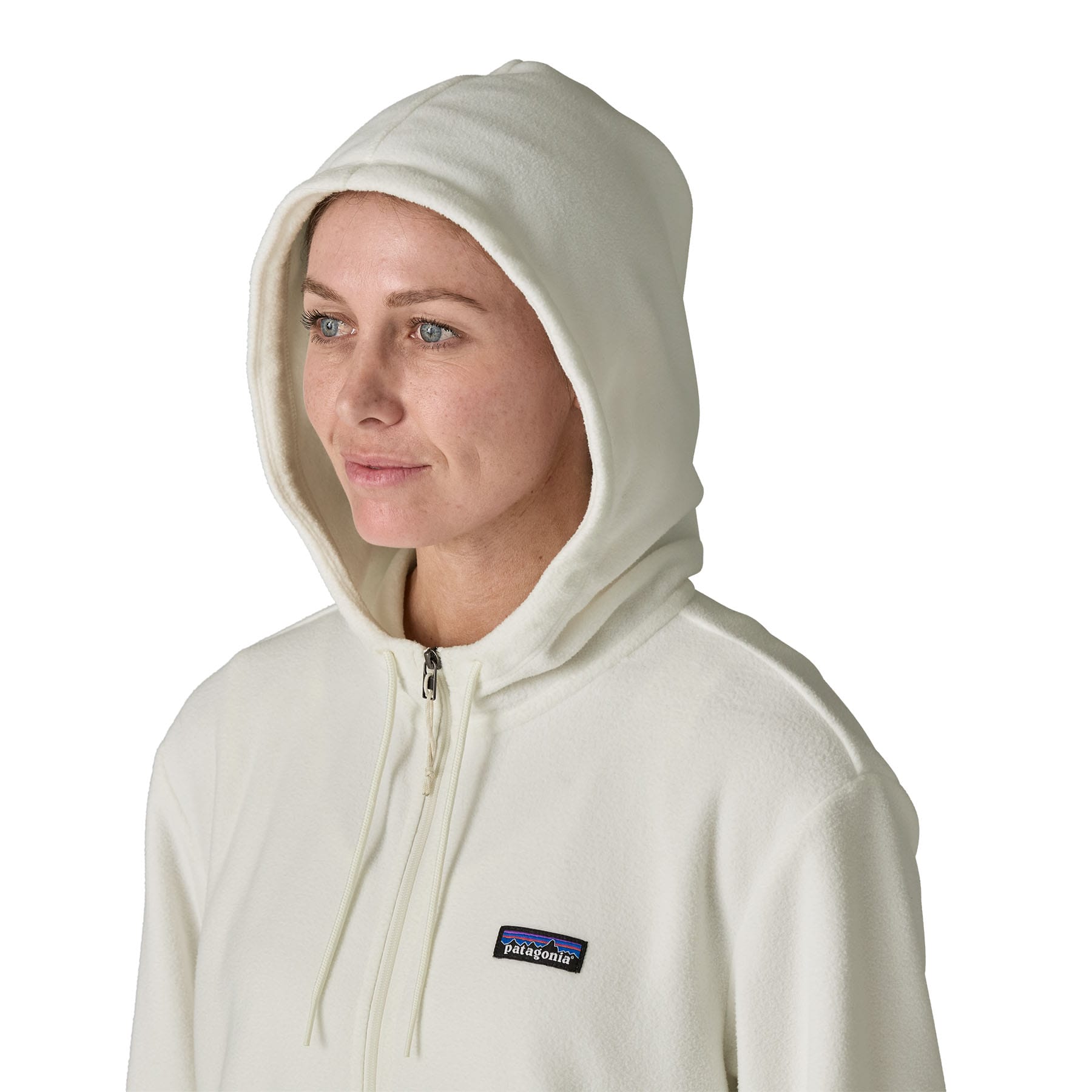 Women's Micro D Fleece Hoody in Birch White | Patagonia Bend