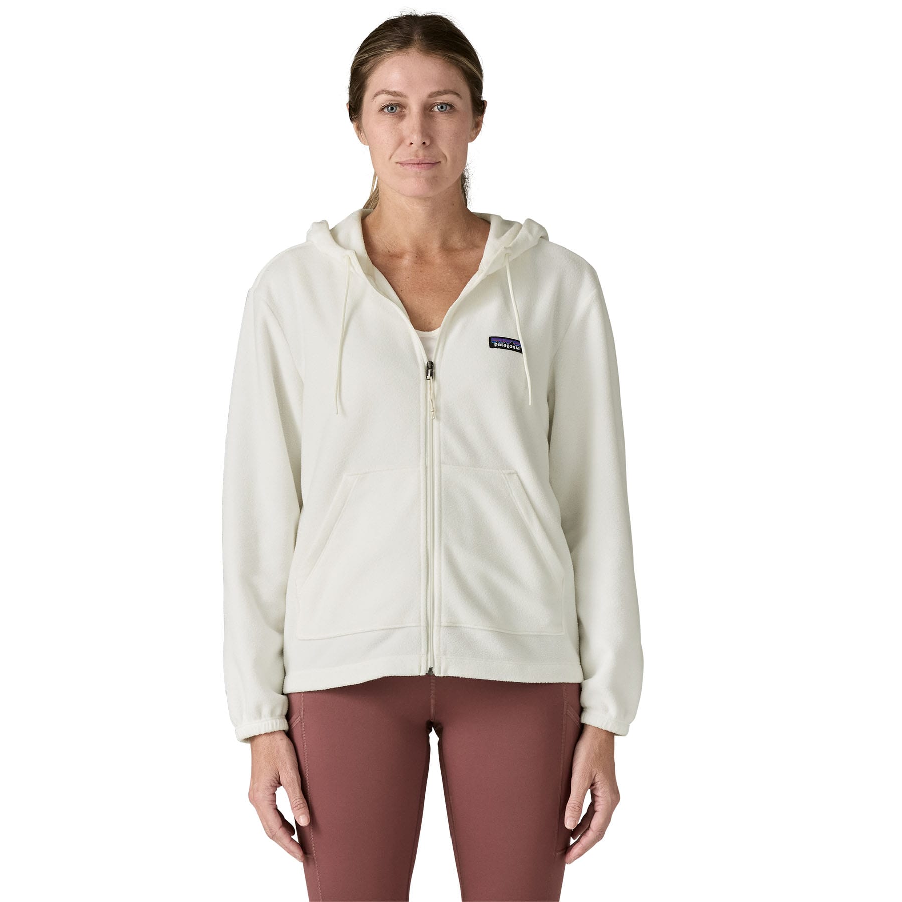 Women's Micro D Fleece Hoody in Birch White | Patagonia Bend