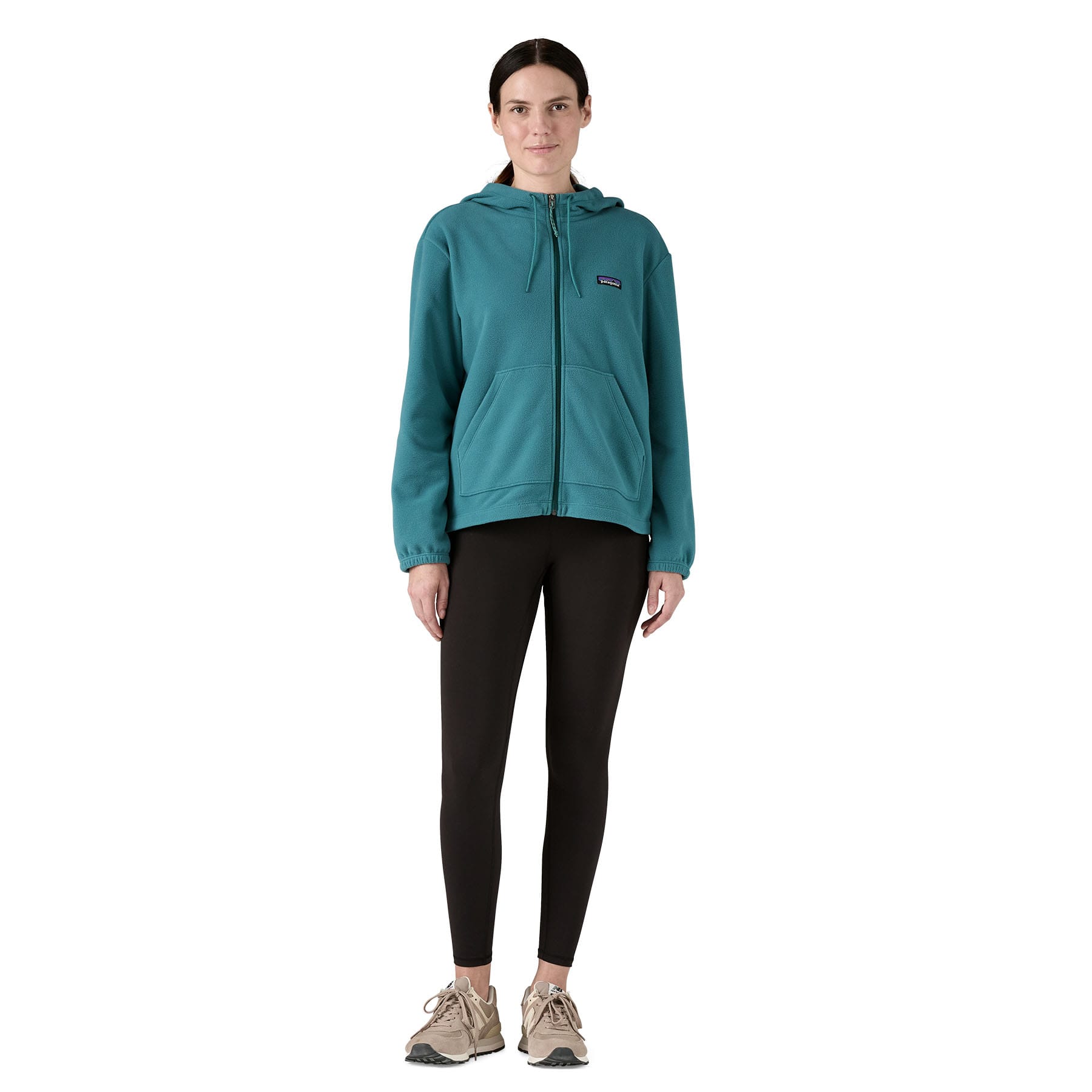 Women's Micro D Fleece Hoody in Wetland Blue | Patagonia Bend