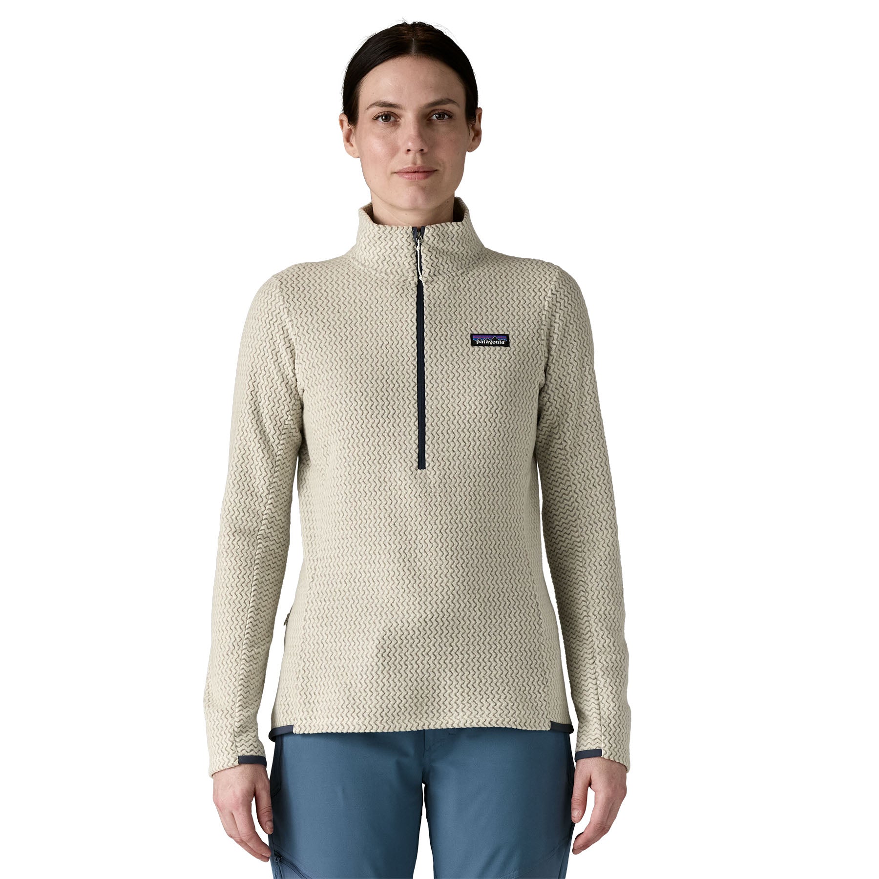Women's R1® Air Zip Neck in Wool White | Patagonia Bend