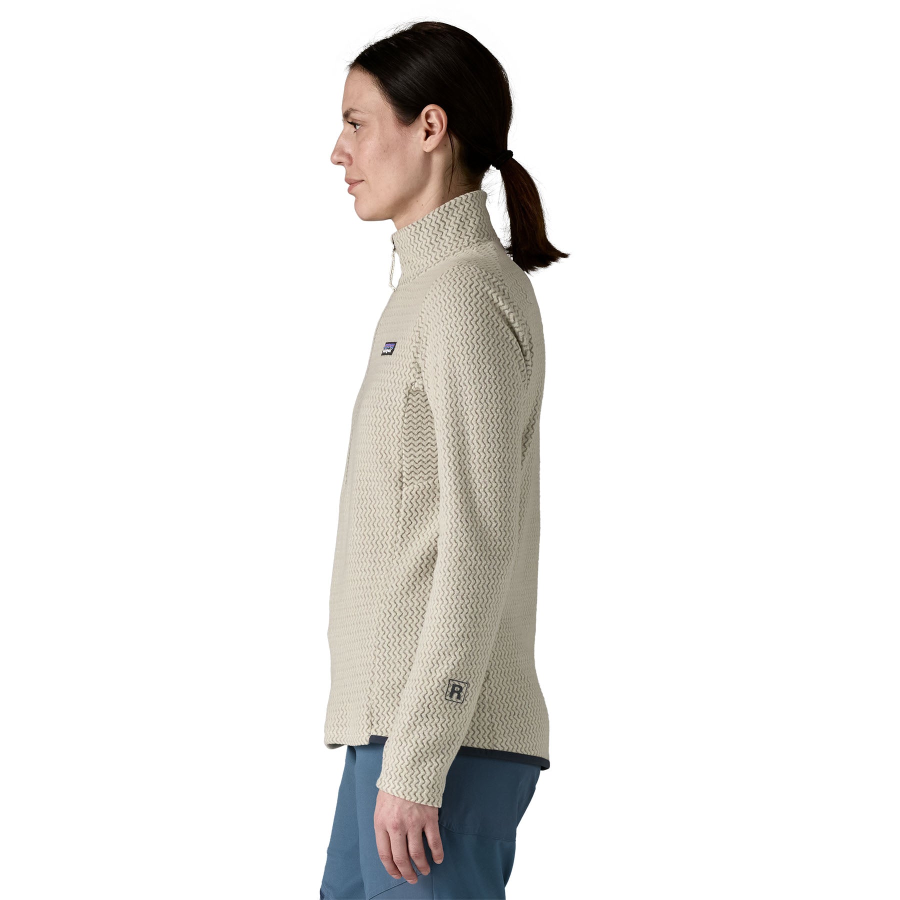 Women's R1® Air Zip Neck in Wool White | Patagonia Bend