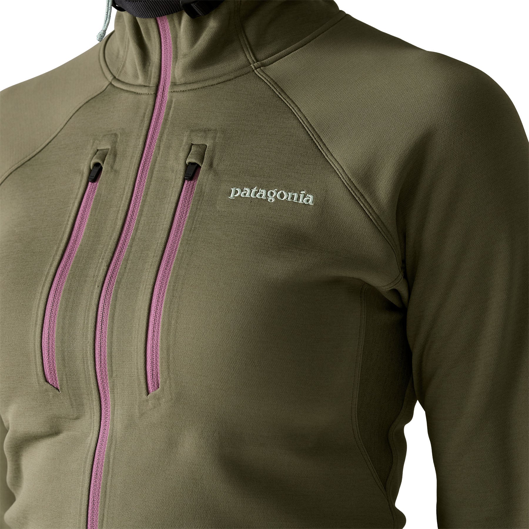 Women's R1® Ultralight Hoody in Basin Green | Patagonia Bend
