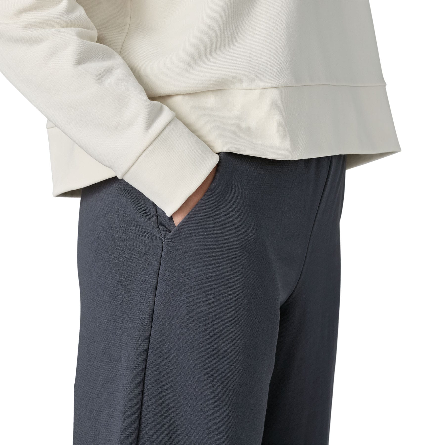 Women's Regenerative Organic Certified Cotton Essential Pants in Smolder Blue | Patagonia Bend