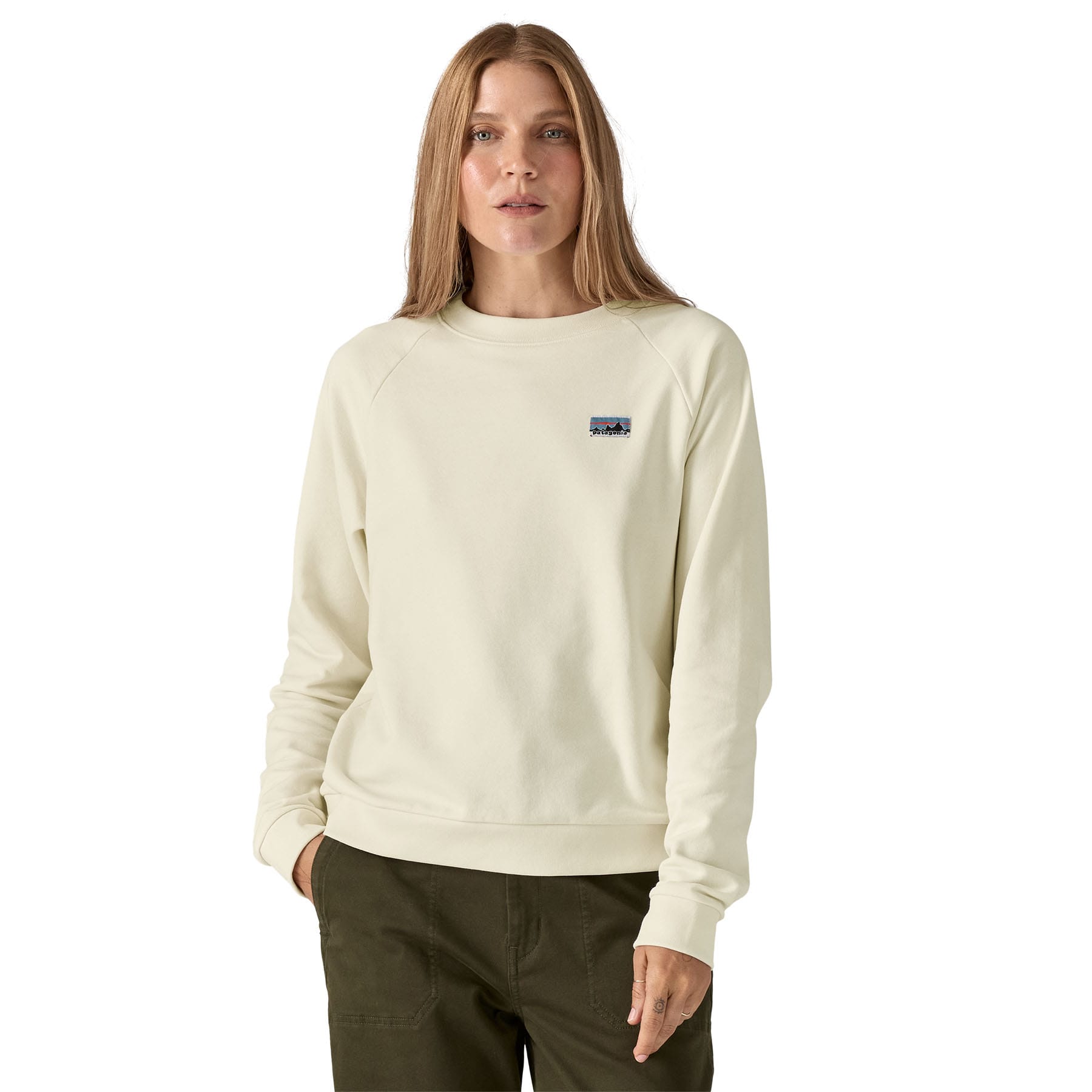 Women's Regenerative Organic Certified Cotton Essential Top in Wool White | Patagonia Bend