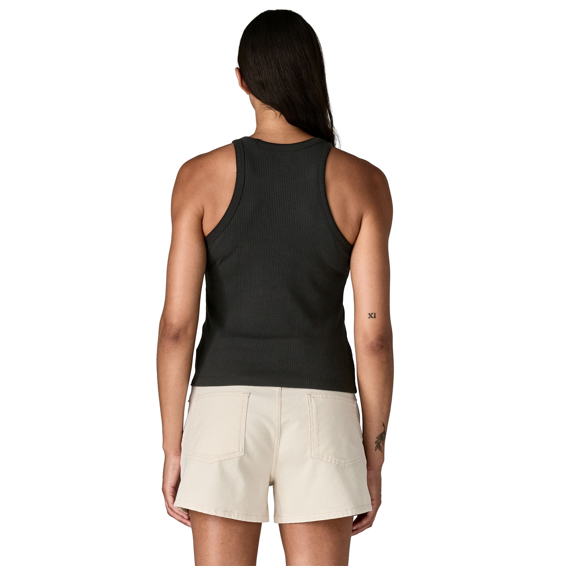 Women's Rib Knit Tank in Black | Patagonia Bend