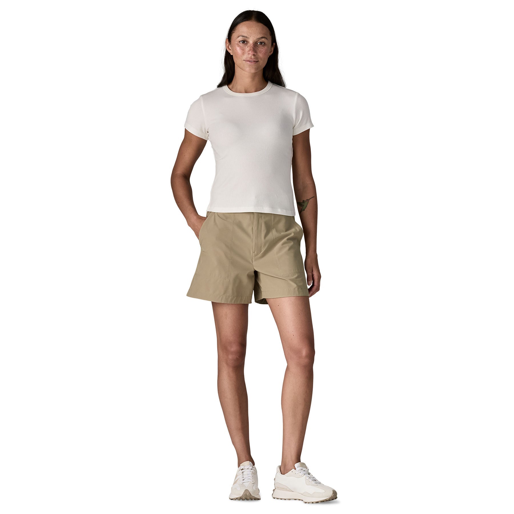 Women's Roamwith Shorts in Seabird Grey | Patagonia Bend