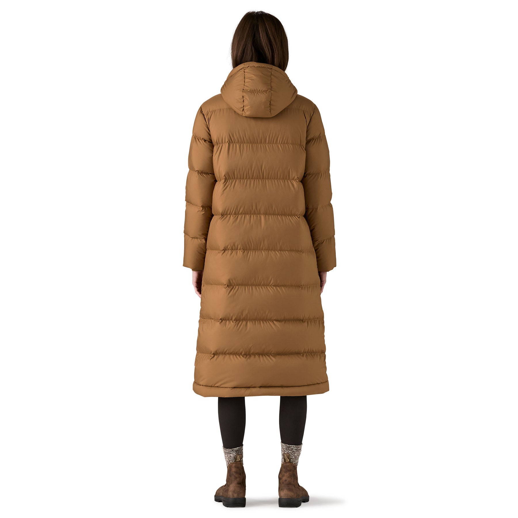 Women's Silent Down Long Parka in Black | Patagonia Bend