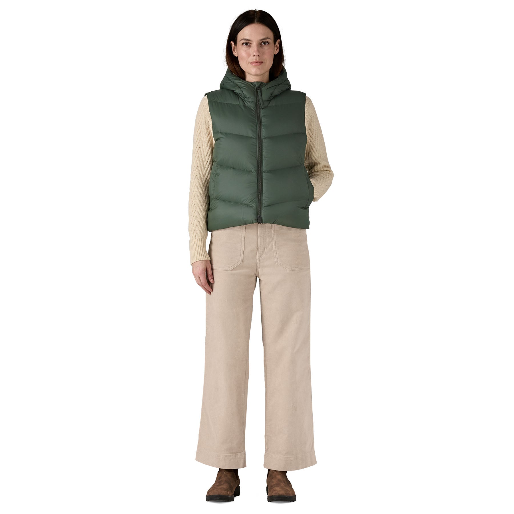 Women's Sindit Vest in Old Growth Green | Patagonia Bend