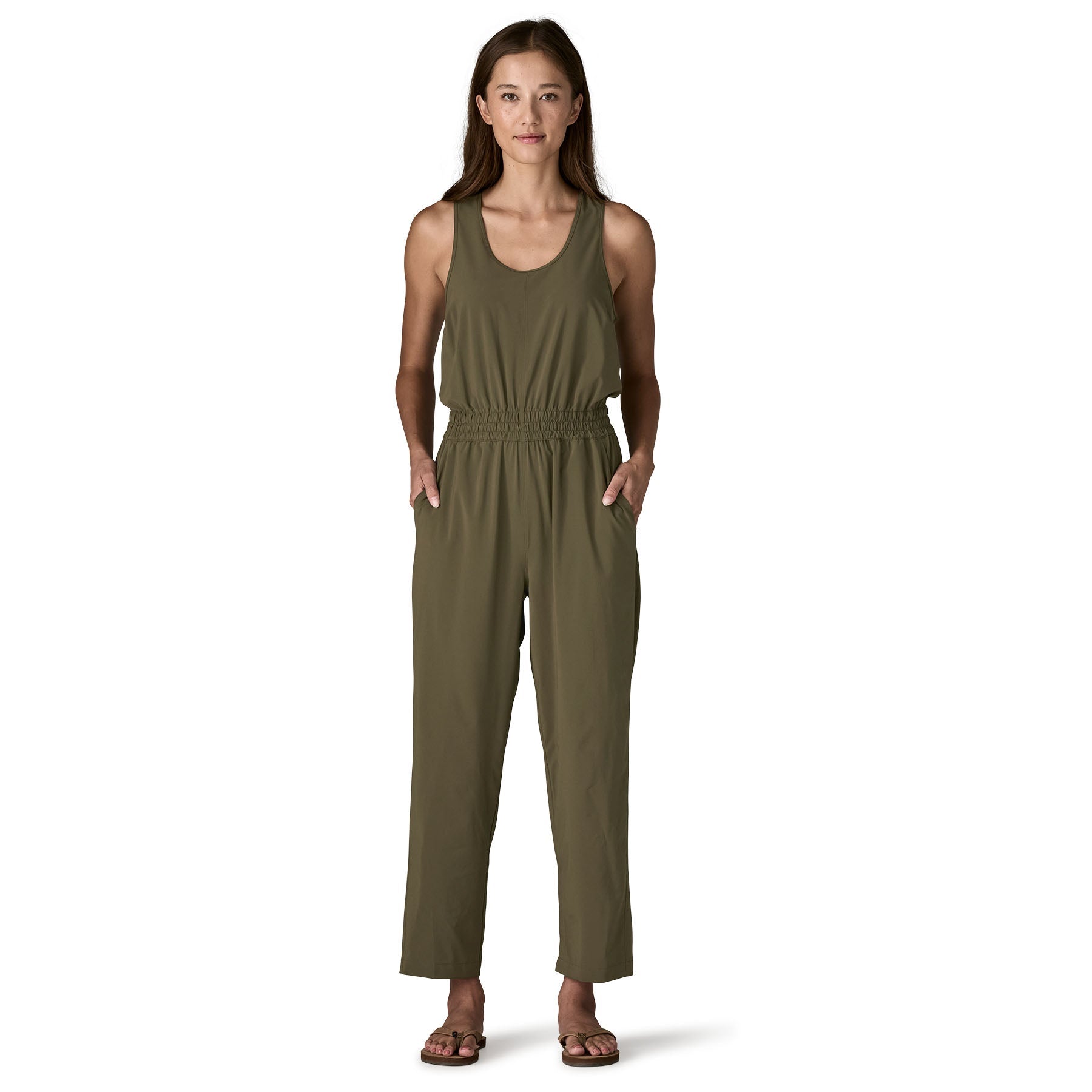 Women's Terrebonne Traveler Jumpsuit in Black | Patagonia Bend