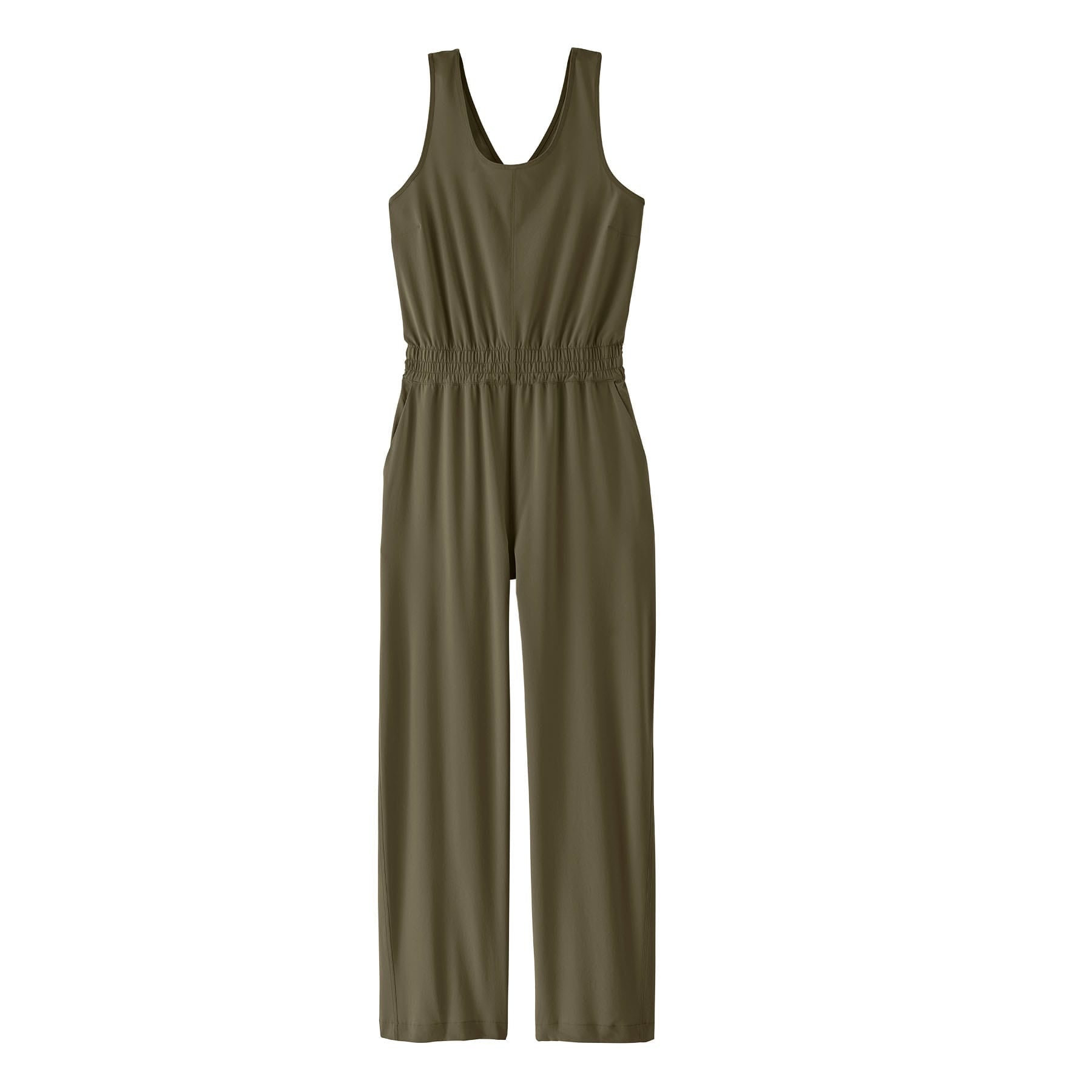 Women's Terrebonne Traveler Jumpsuit in Basin Green | Patagonia Bend