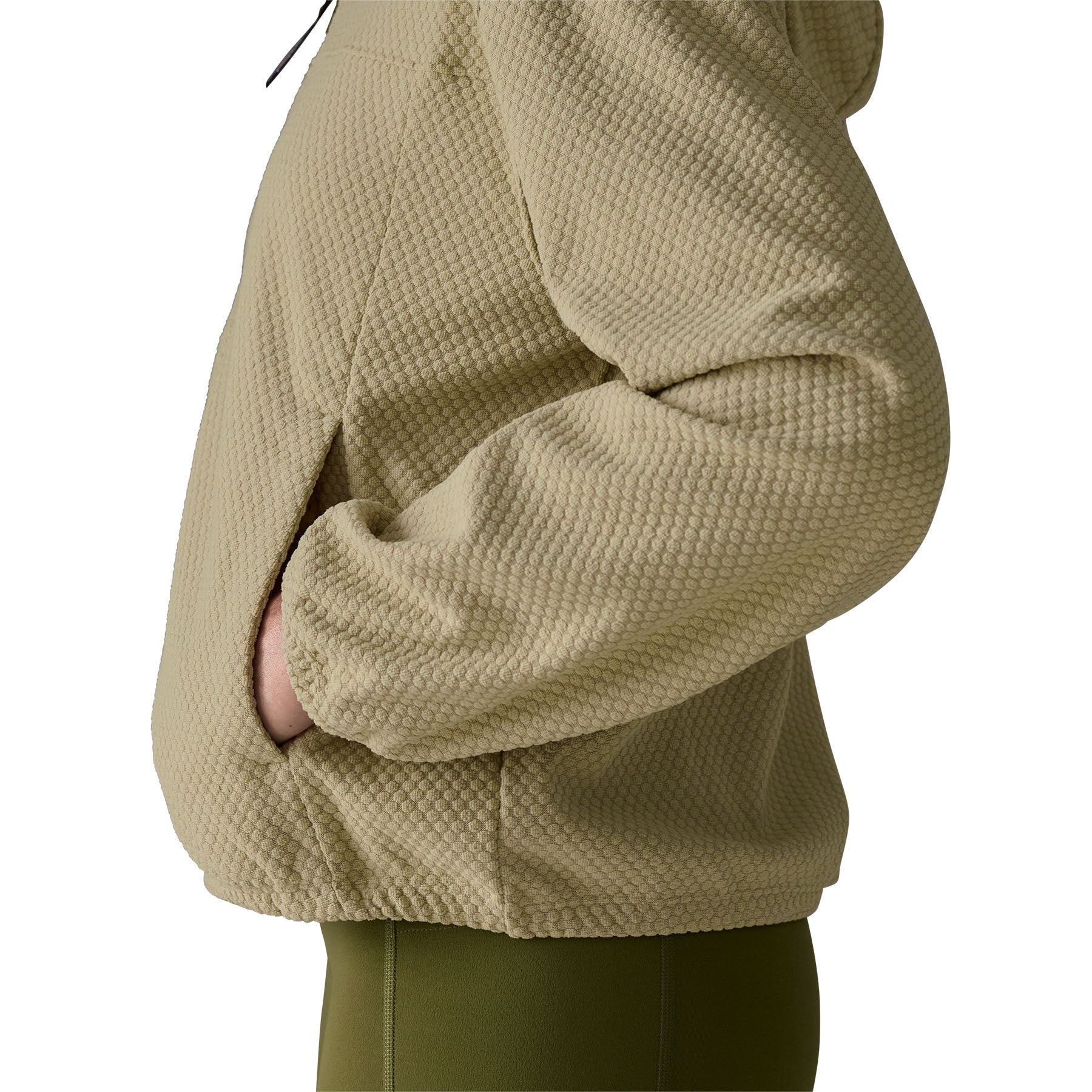 Women's Textured Fleece Hoody in WEATHERED STONE | Patagonia Bend