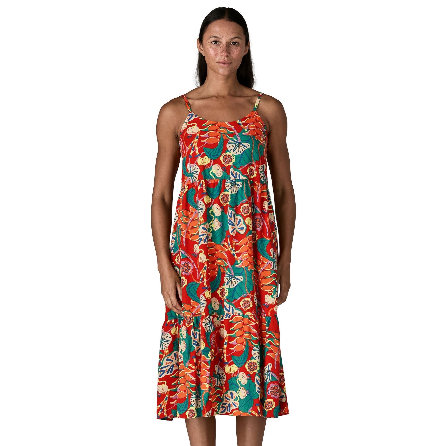 Patagonia Women's Tidal Threads Dress Tropiclimb: Hot Ember / L