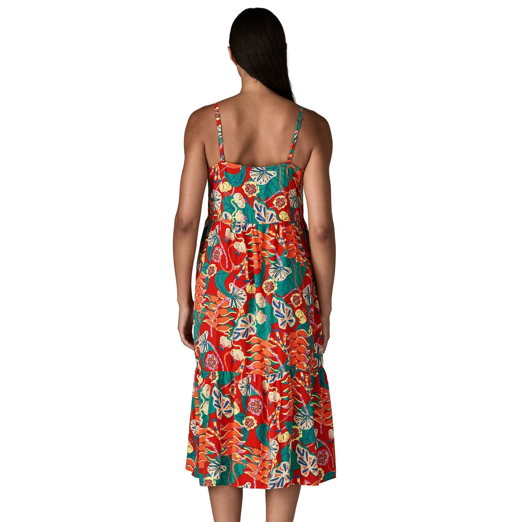 Women's Tidal Threads Dress in Tropiclimb: Hot Ember | Patagonia Bend