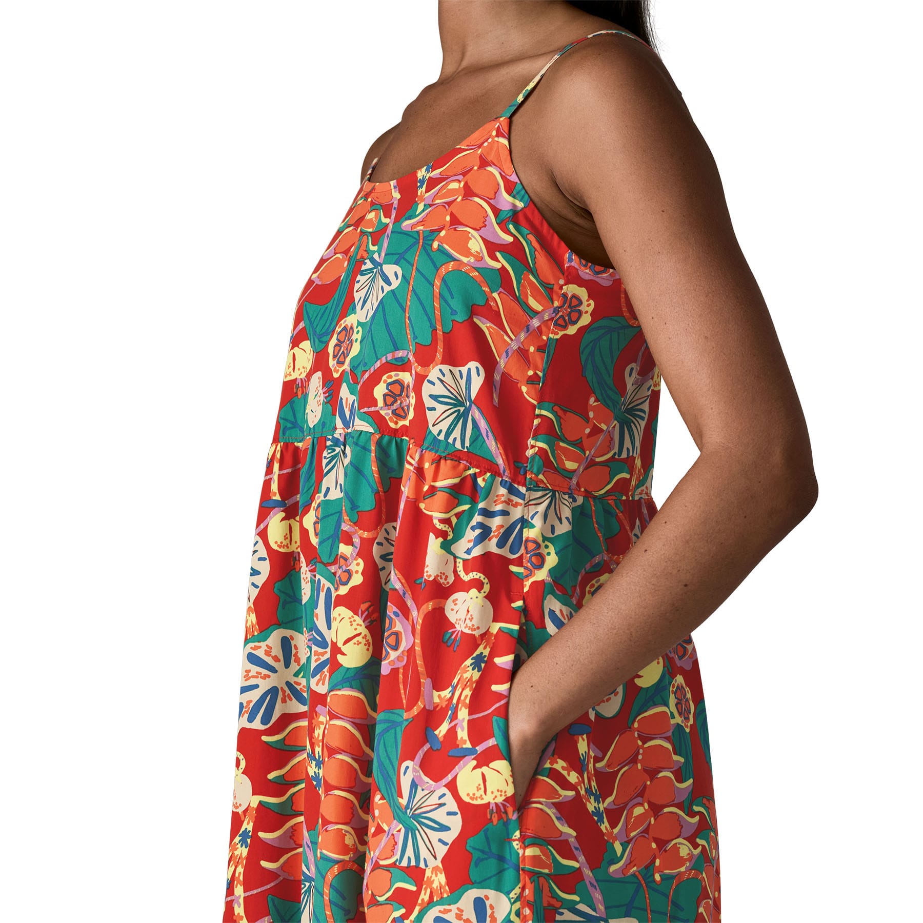 Women's Tidal Threads Dress in Tropiclimb: Hot Ember | Patagonia Bend