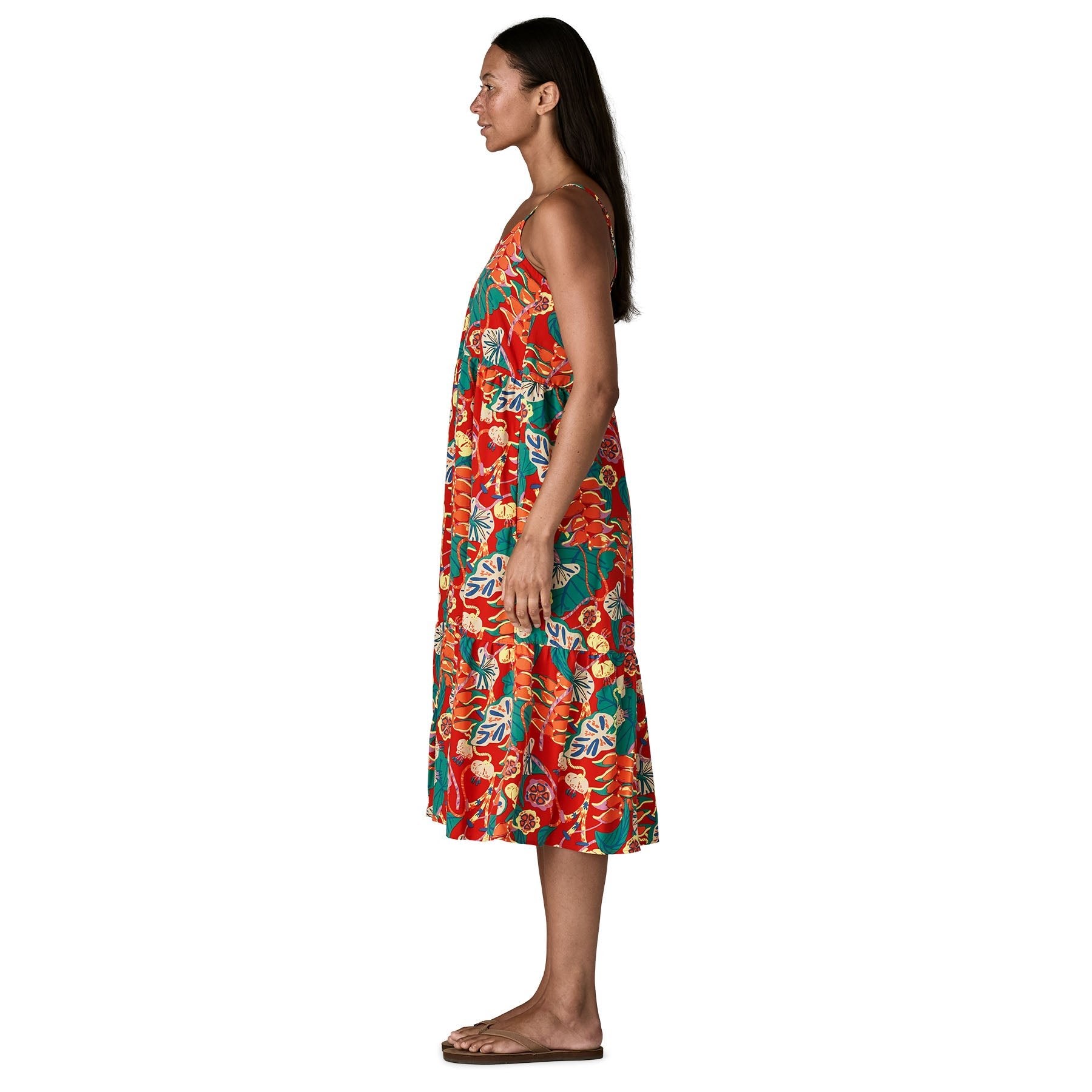 Women's Tidal Threads Dress in Tropiclimb: Hot Ember | Patagonia Bend