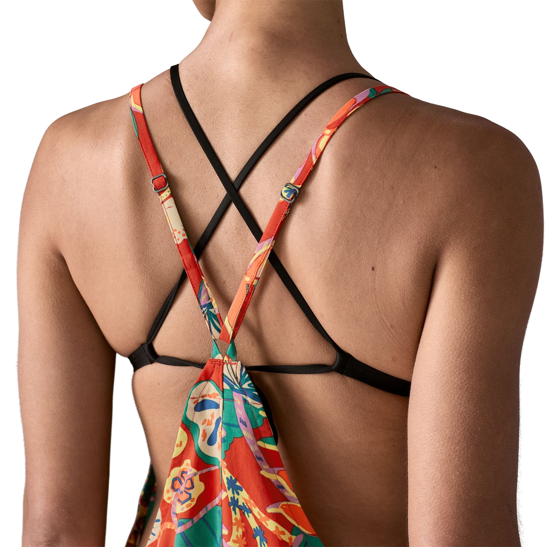 Women's Tidal Threads Romper in Tropiclimb: Hot Ember | Patagonia Bend