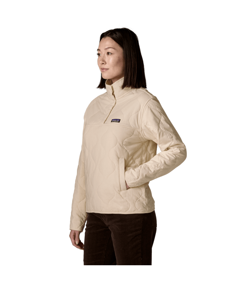 Women's Daily Quilted Snap-T Pullover in Natural, Alternate View 3 | Patagonia