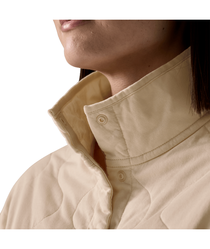 Women's Daily Quilted Snap-T Pullover in Natural, Alternate View 4 | Patagonia