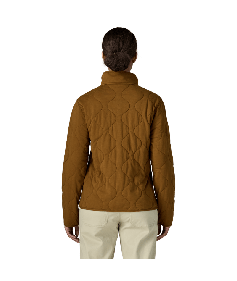 Women's Daily Quilted Snap-T Pullover in Wolf Brown, Alternate View 2 | Patagonia