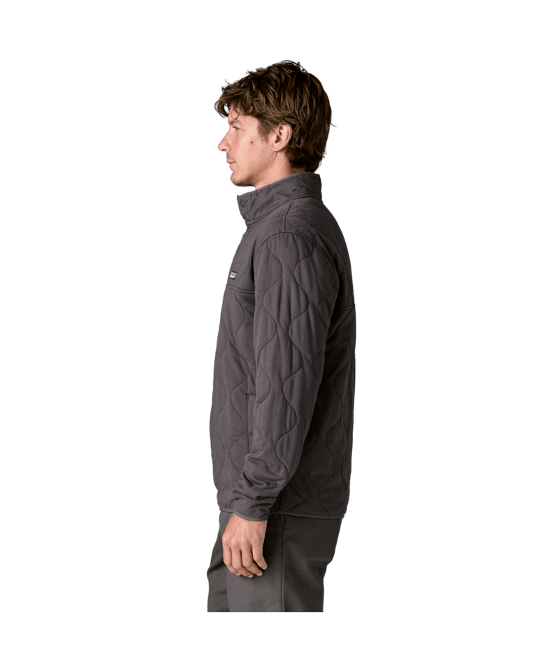Men's Daily Quilted Snap-T Pullover in Forge Grey, Alternate View 3 | Patagonia