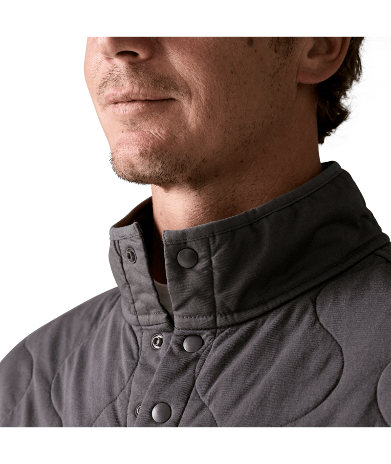 Men's Daily Quilted Snap-T Pullover in Forge Grey, Alternate View 4 | Patagonia