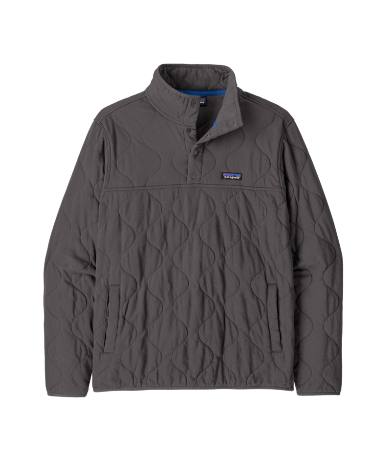 Men's Daily Quilted Snap-T Pullover in Forge Grey | Patagonia