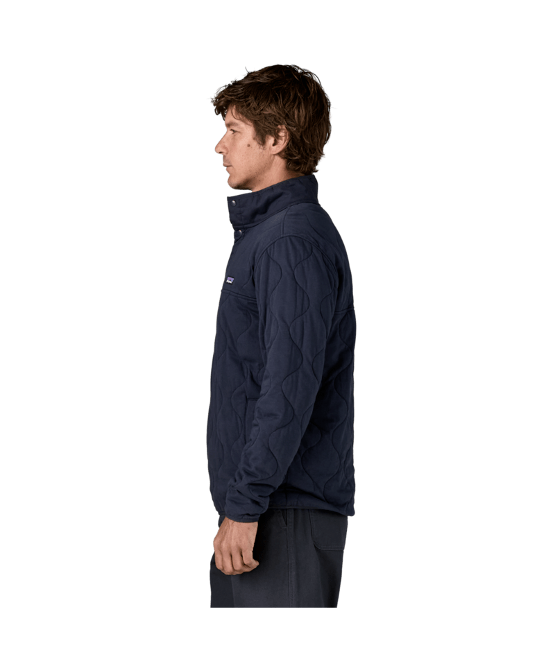 Men's Daily Quilted Snap-T Pullover in New Navy, Alternate View 3 | Patagonia