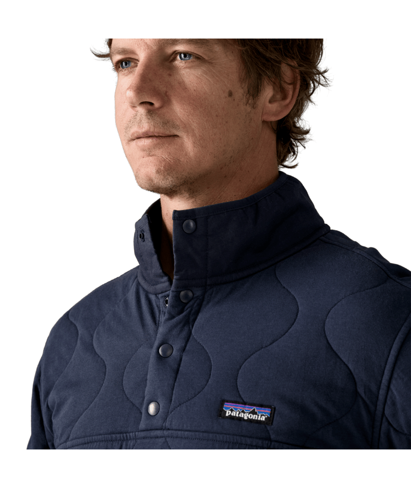 Men's Daily Quilted Snap-T Pullover in New Navy, Alternate View 4 | Patagonia