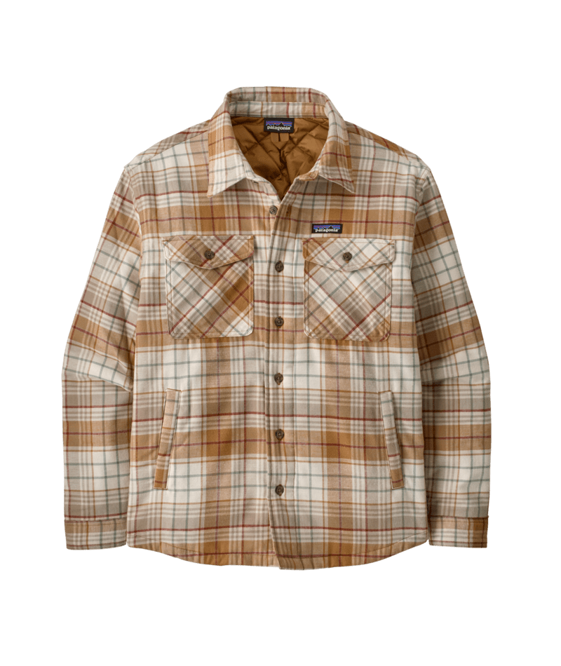 Men's Lightweight Insulated Fjord Flannel Shirt in Depth: Nest Brown | Photo 1 | Patagonia