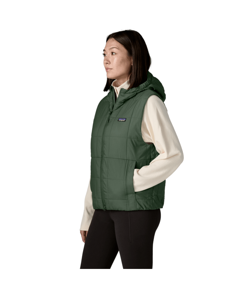 Women's Light Gust Hooded Vest in Canopy Green | Photo 4 | Patagonia