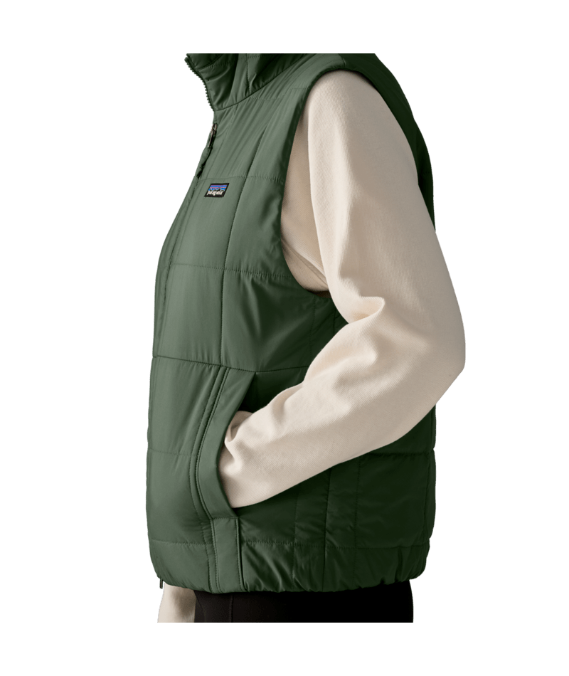 Women's Light Gust Hooded Vest in Canopy Green | Photo 7 | Patagonia