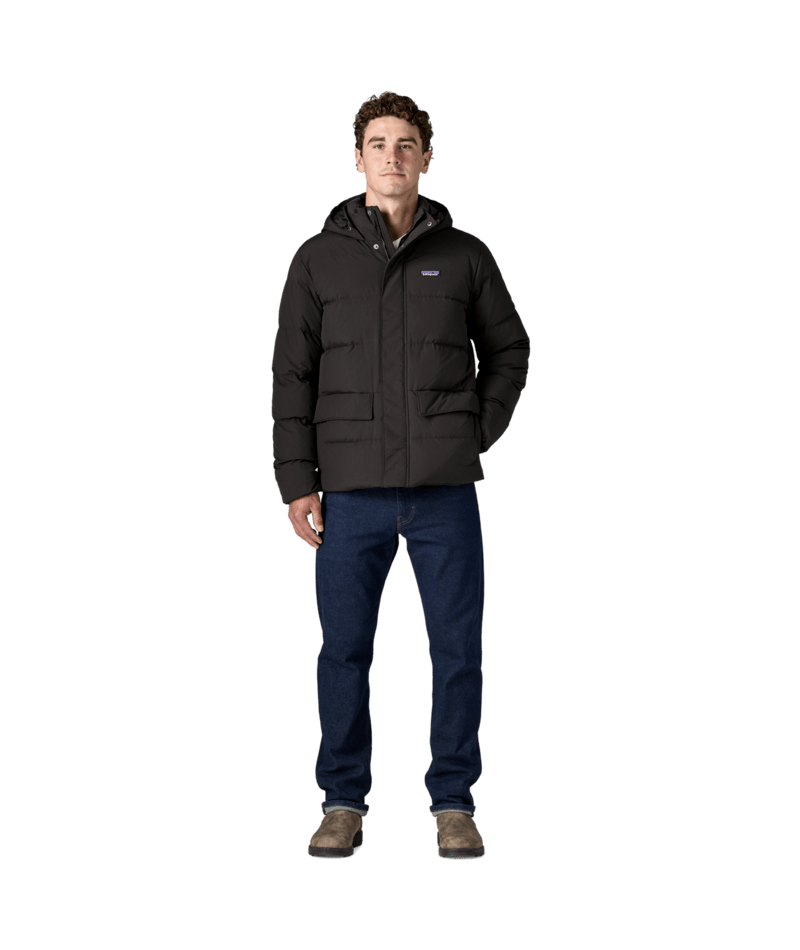 Men's Sisar Down Hoody Jacket in Black | Photo 4 | Patagonia