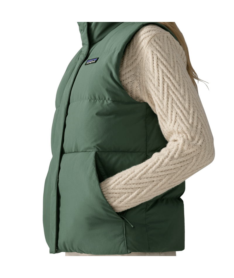 Women's Sisar Down Vest in Canopy Green | Photo 6 | Patagonia