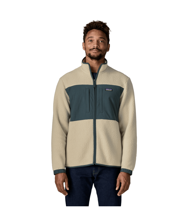 Men's Retro Pile Patch Jacket in Pelican, Alternate View 1 | Patagonia