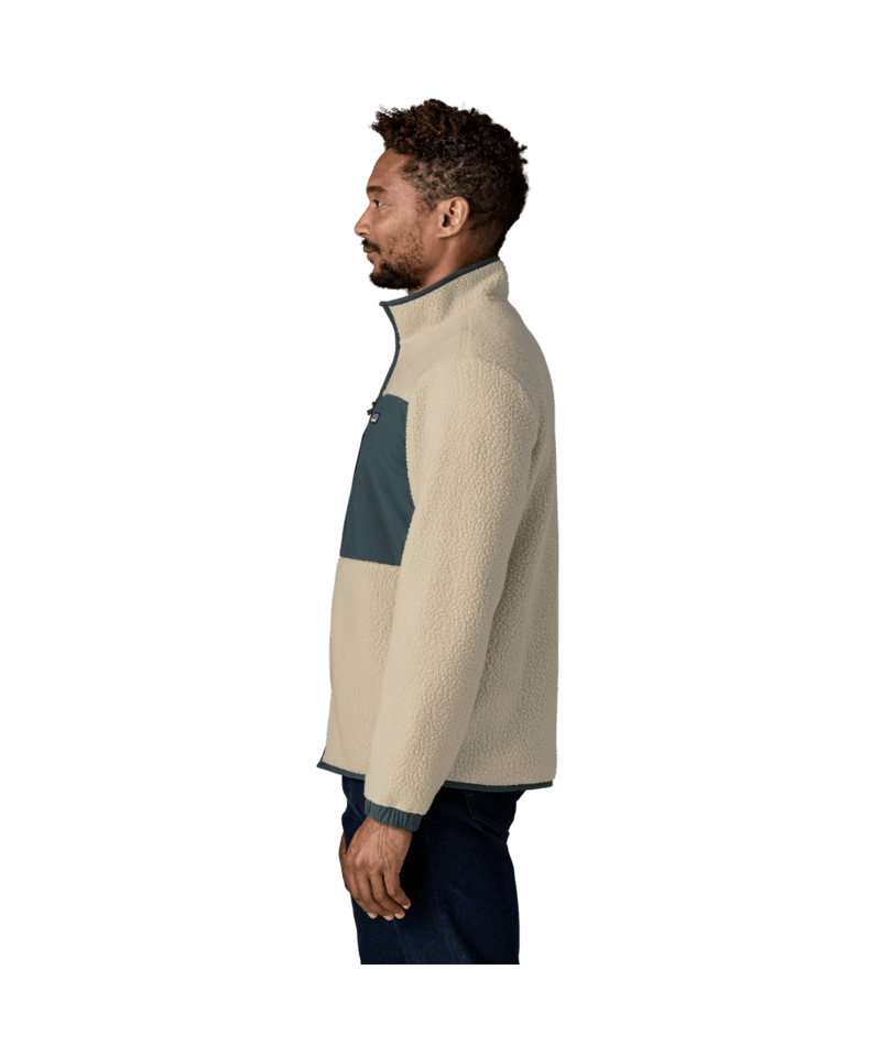 Men's Retro Pile Patch Jacket in Pelican, Alternate View 3 | Patagonia