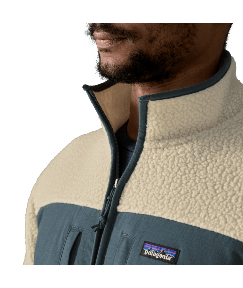 Men's Retro Pile Patch Jacket in Pelican, Alternate View 4 | Patagonia