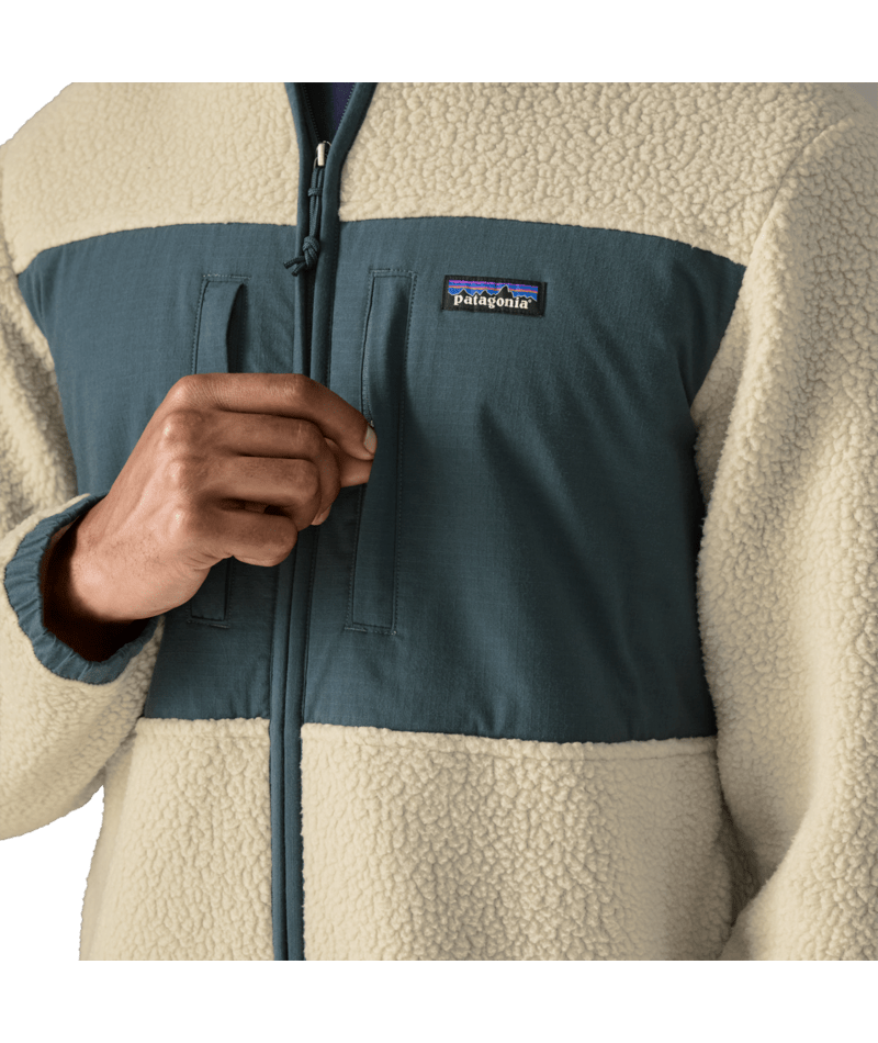 Men's Retro Pile Patch Jacket in Pelican, Alternate View 6 | Patagonia