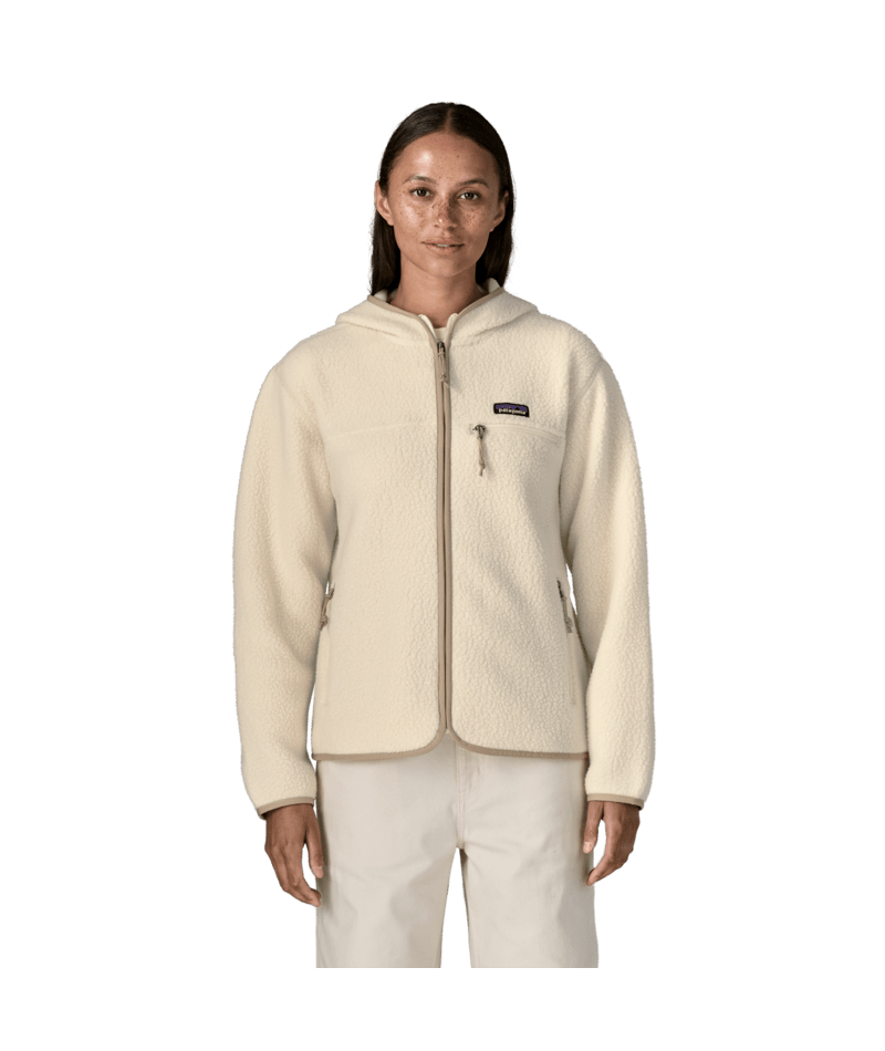 Women's Retro Pile Hoody in Natural, Alternate View 1 | Patagonia