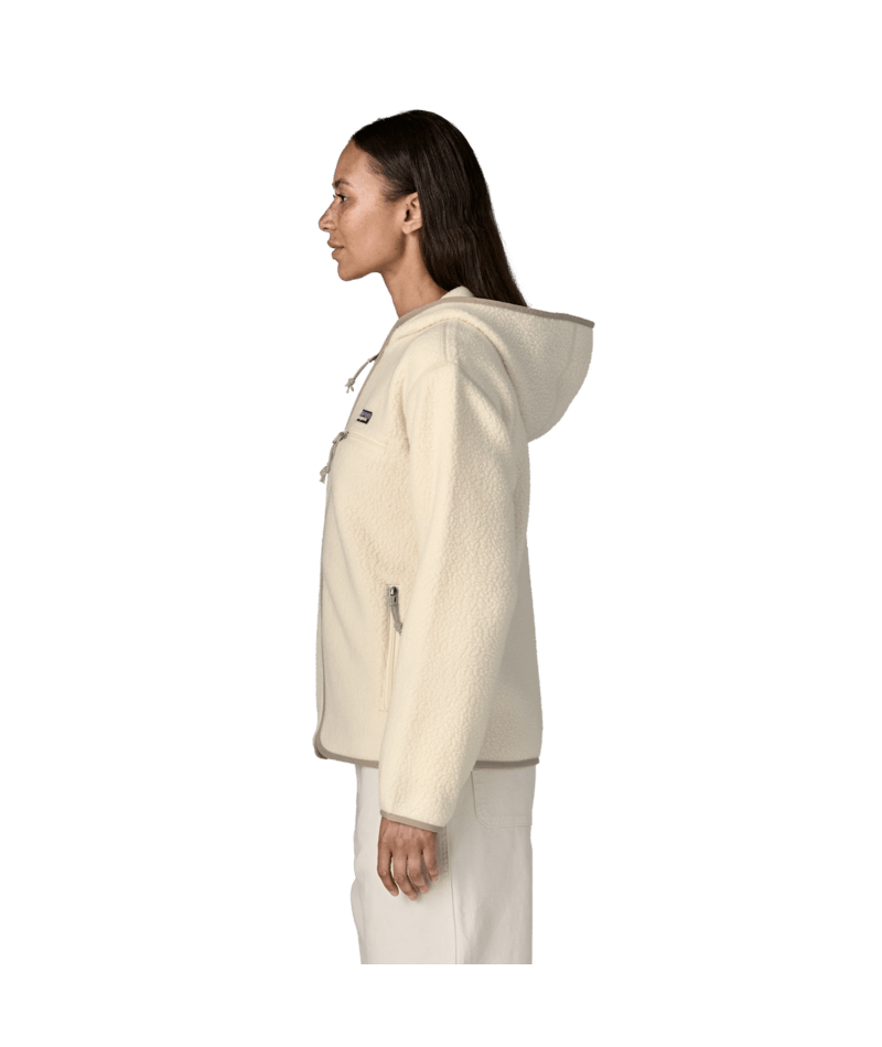Women's Retro Pile Hoody in Natural, Alternate View 3 | Patagonia