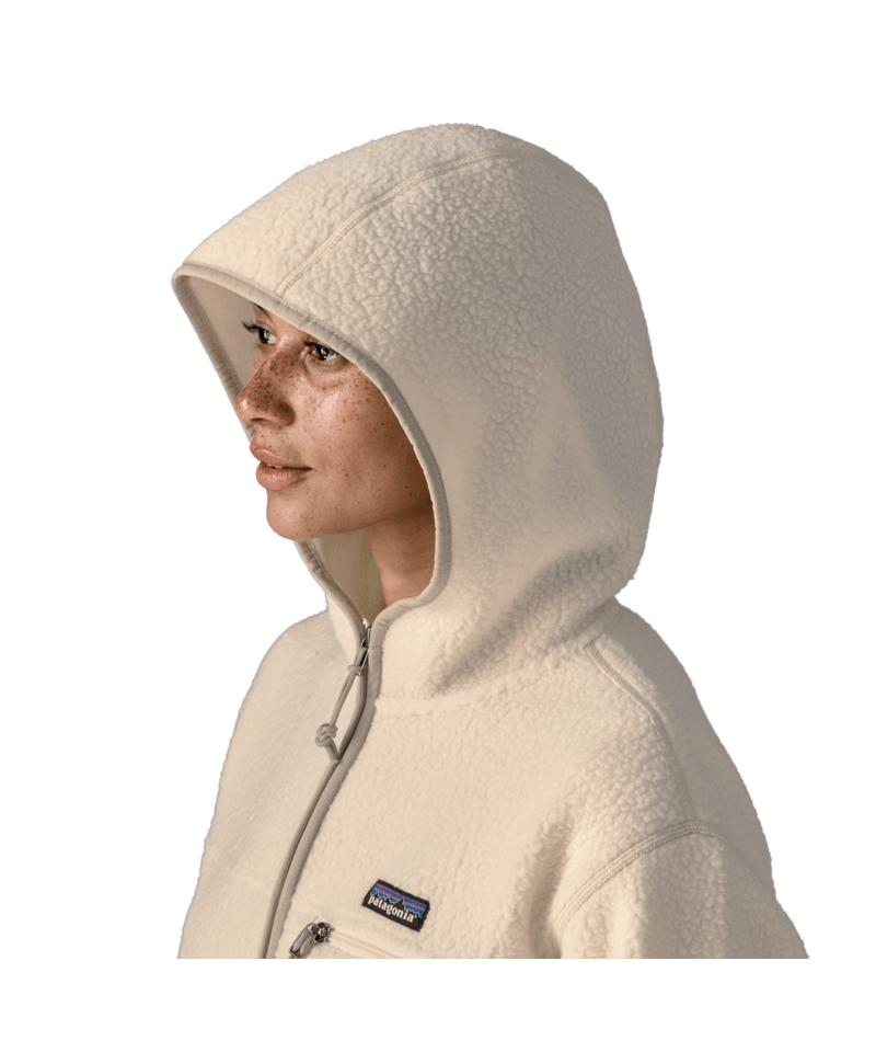 Women's Retro Pile Hoody in Natural, Alternate View 4 | Patagonia