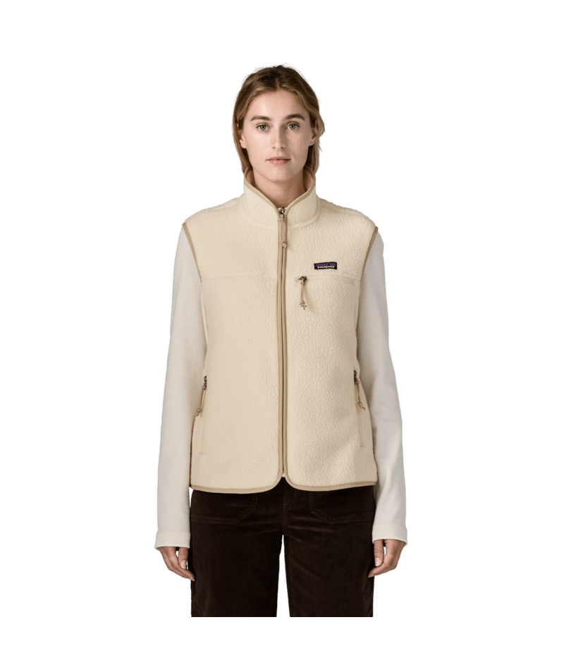 Women's Retro Pile Vest in Natural, Alternate View 1 | Patagonia