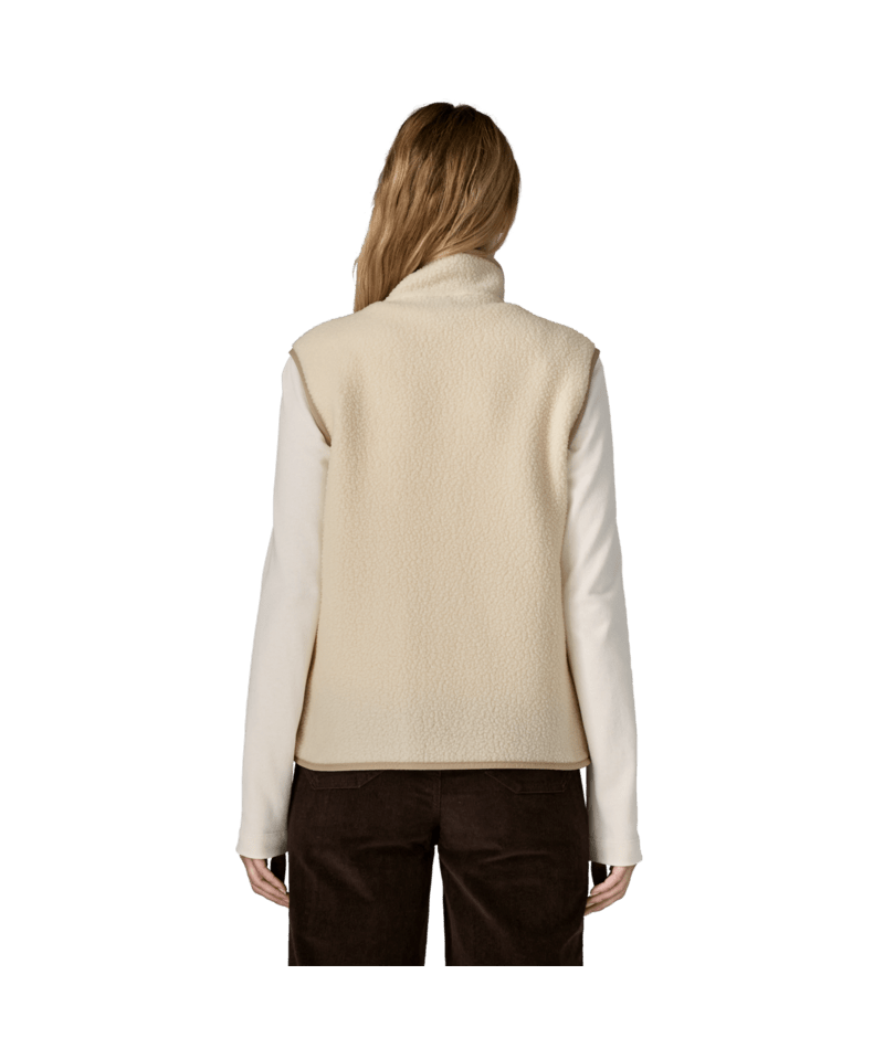 Women's Retro Pile Vest in Natural, Alternate View 2 | Patagonia