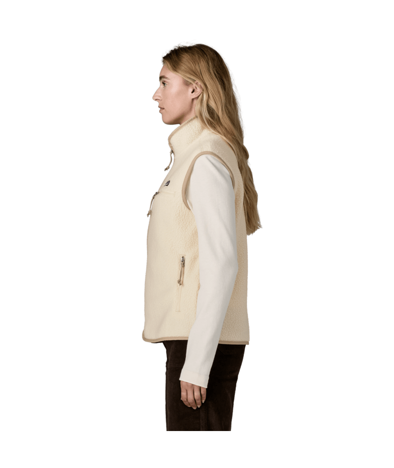 Women's Retro Pile Vest in Natural, Alternate View 3 | Patagonia