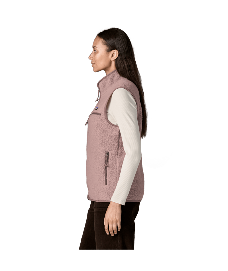 Women's Retro Pile Vest in Stingray Mauve, Alternate View 4 | Patagonia