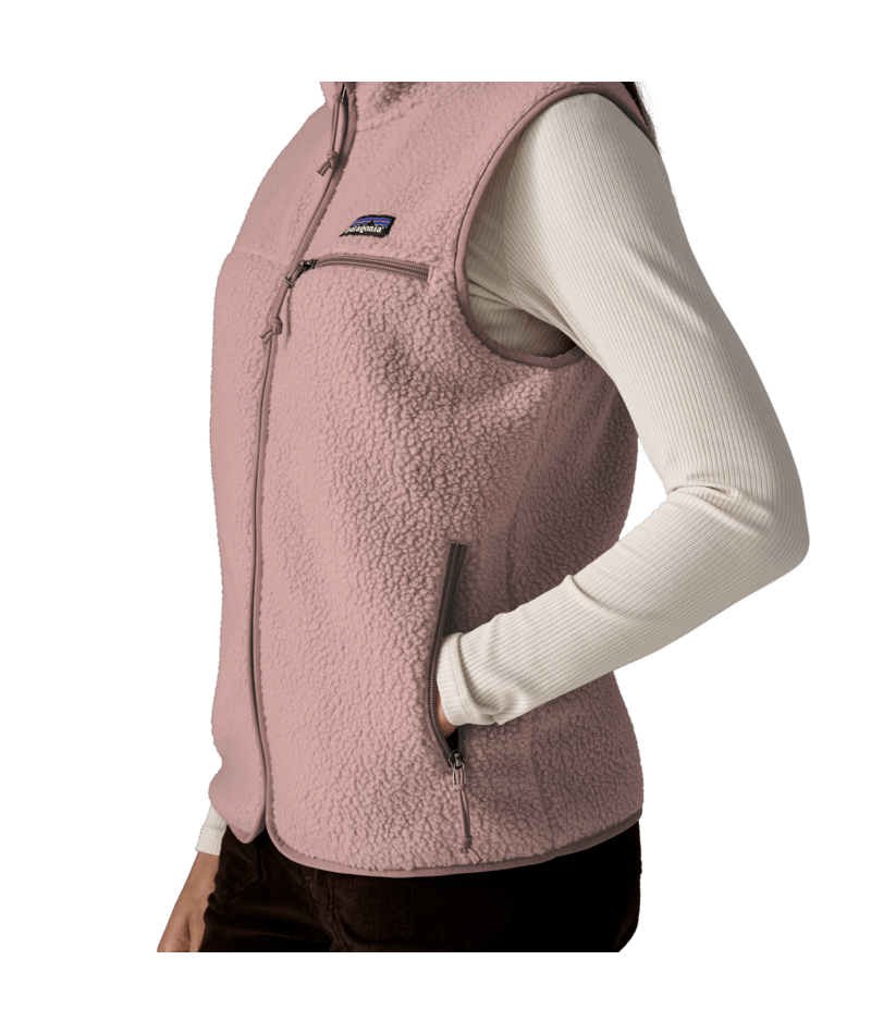 Women's Retro Pile Vest in Stingray Mauve, Alternate View 5 | Patagonia