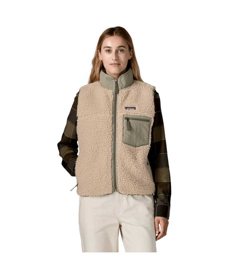 Women's Classic Retro-X Vest in Dark Natural w/River Rock Green | Photo 2 | Patagonia