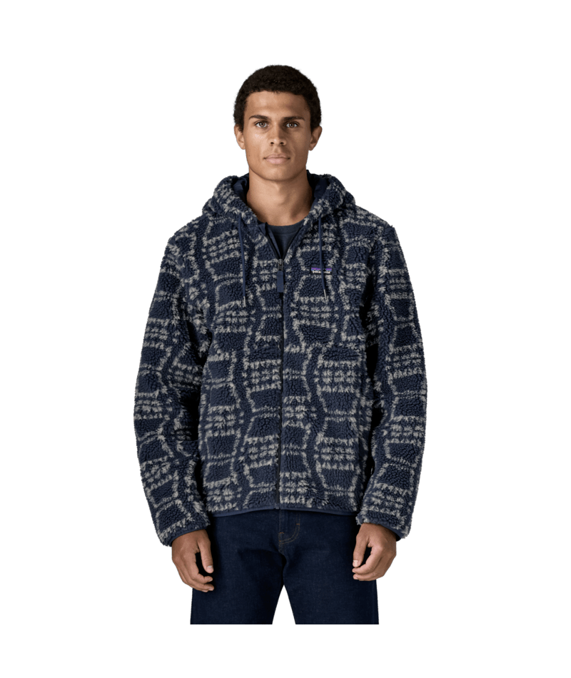 Men's Retro-X Hoody Jacket in Snowshoe Hare: New Navy, Alternate View 1 | Patagonia