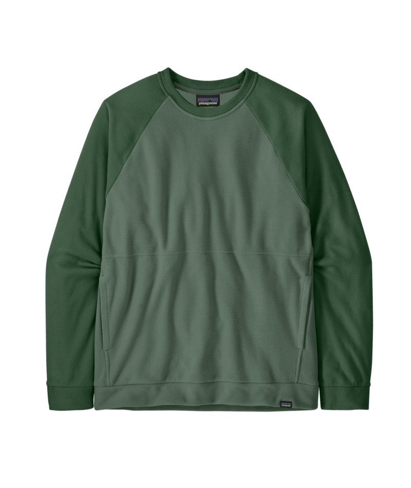 Men's Micro D Crewneck in Canopy Green | Patagonia