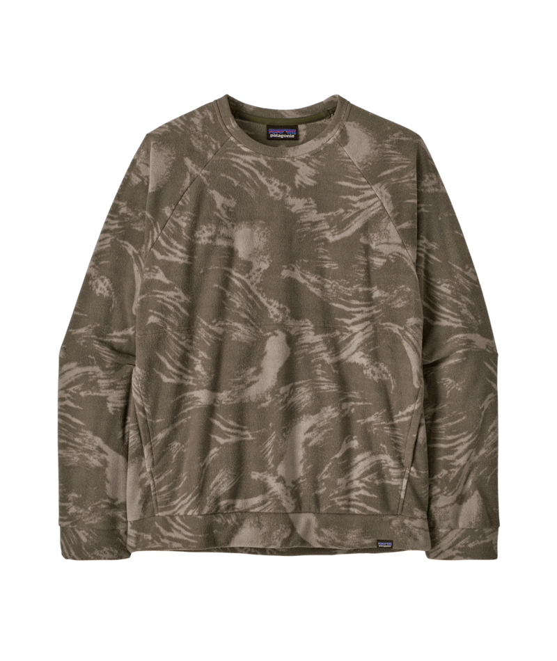 Men's Micro D Crewneck in Polar Breeze: Basin Green | Patagonia