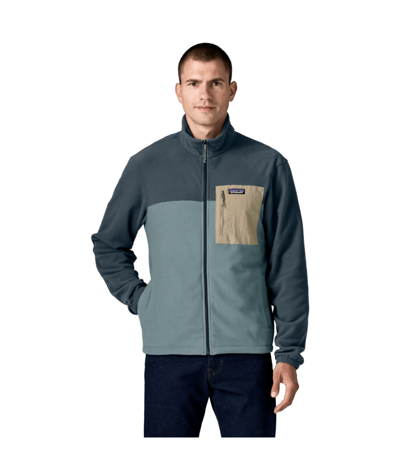 Men's Micro D Patch Pocket Jacket in Blue Sage | Photo 2 | Patagonia